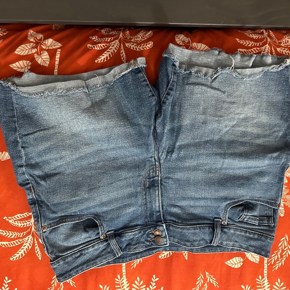 Denim shorts